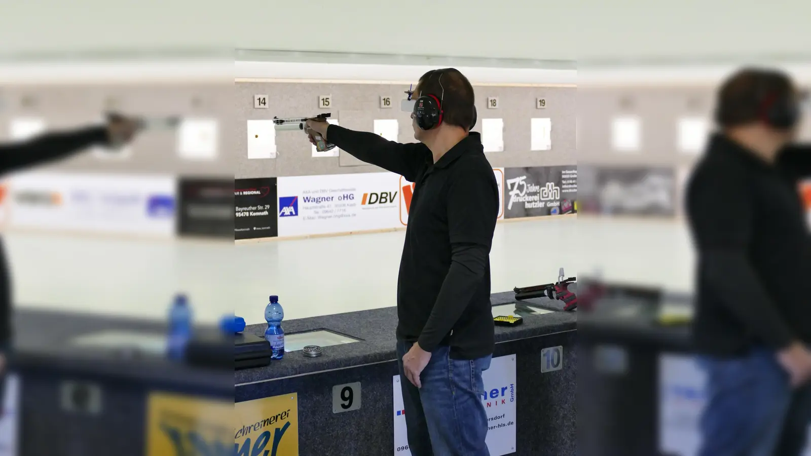 Matthias Merkl kam in beiden Wettkämpfen auf jeweils 367 Ringe. Während er sich im ersten Durchgang noch geschlagen geben musste, konnte der Kastler im zweiten Anlauf deutlich punkten. (Bild: Wolfgang Raps)