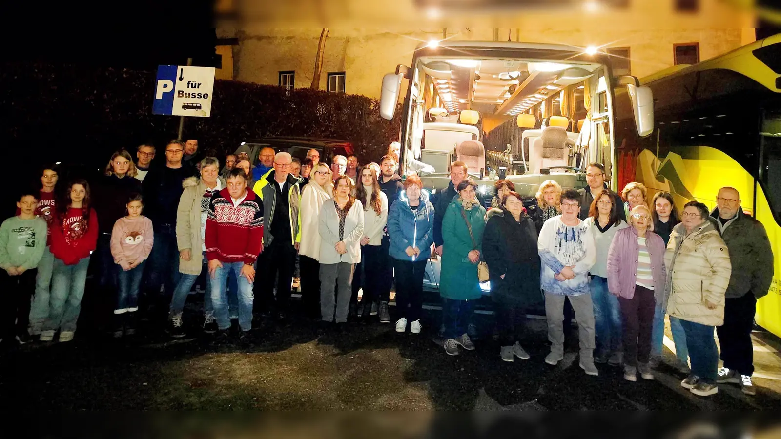 Die Siedlergemeinschaft Waldthurn auf Weihnachts - Salzburg - Fahrt. (Bild: Ludwig Eger)
