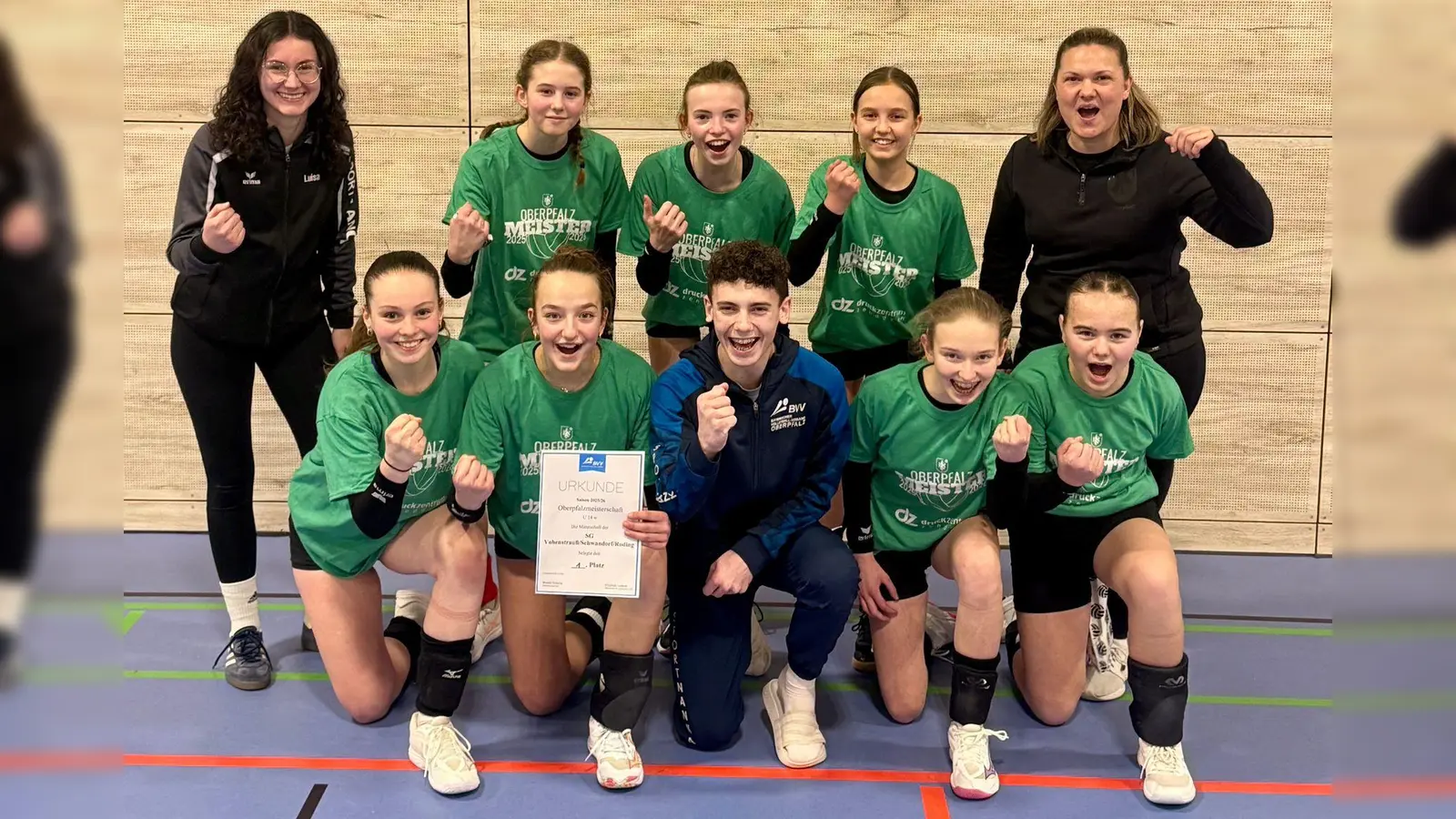 Der Oberpfalzmeister der U 14 Mädchen stellt sich beim Bayernpokal den Konkurrenten aus dem Frankenland.  (Bild: Andrea Grosser)
