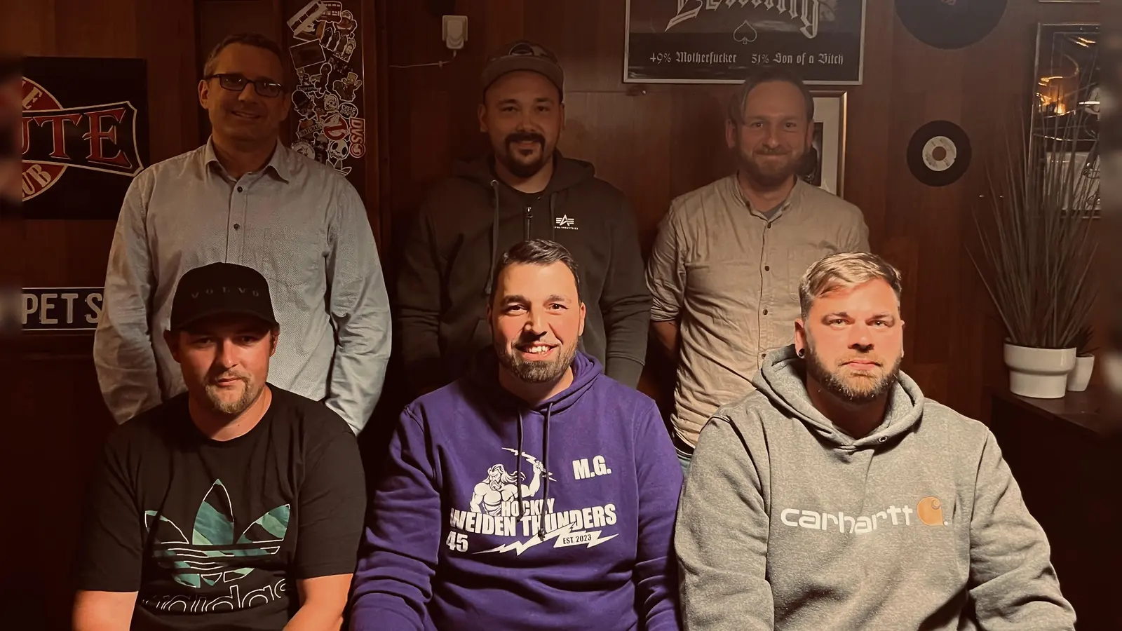 Die Führungsriege des Eishockeyvereins Thunders Weiden. (Bild: Gössl/exb)