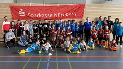 Die Siegerehrung des G-Jugend-Turniers. (Bild: Markus Rösel)