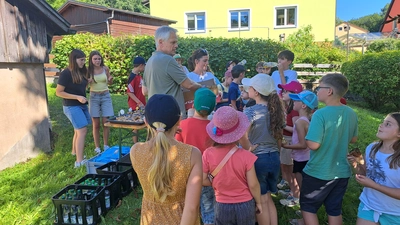 Verlosung der Eisgutscheine. (Bild: Pamela Wünsche)