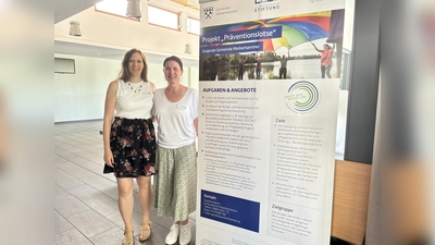Physiotherapeutin Katharina Hör und Präventionslotsin Susanne Martin. (Bild: Susanne Martin)