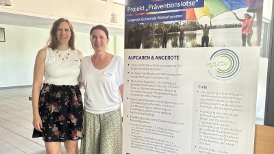 Physiotherapeutin Katharina Hör und Präventionslotsin Susanne Martin. (Bild: Susanne Martin)