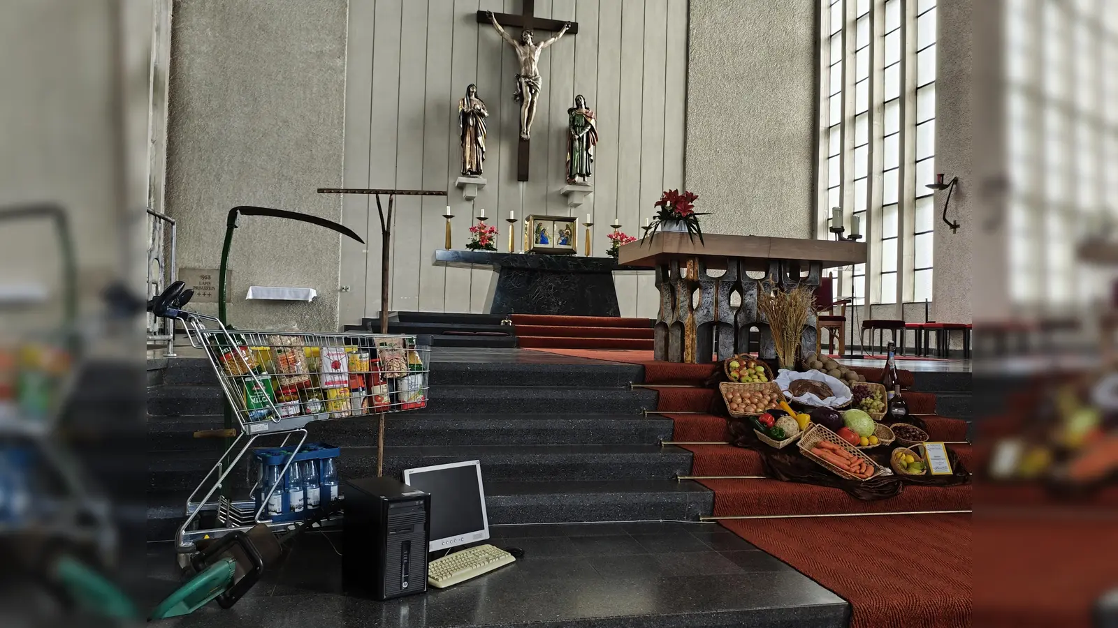 Erntedankaltar in St. Elisabeth. (Bild: Maria Bitterer)