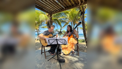 Gitarrenduo Vanessa Segerer und Andreas Fischer. (Bild: exb)
