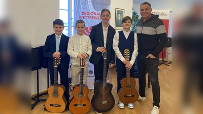 Erfolgreiches Gitarrenquartett bei Jugend musiziert (Bild: Tanja Schertler)