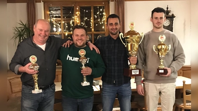 Starke Vorstellung des MSC Wiesau v.l Hans Fachtan,Dominik Schraml, Gesamtsieger Sven Seidel und Vizemeister Florian Fachtan (Bild: Karl-Heinz Dietrich)