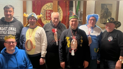 v. l. hinten Mario Pfadenhauer, davor Jürgen Weiß, Franz Lotter, Herbert Bauer, Ravil Taktaschev, Thomas Heinrich und Kurt Falk.  (Bild: Joshua Pfadenhauer)