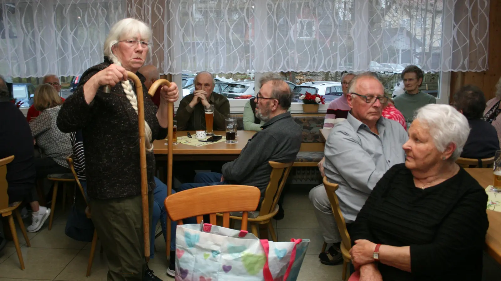 Magdalena Auel beim Vortrag. (Bild: Erwin Bächer)