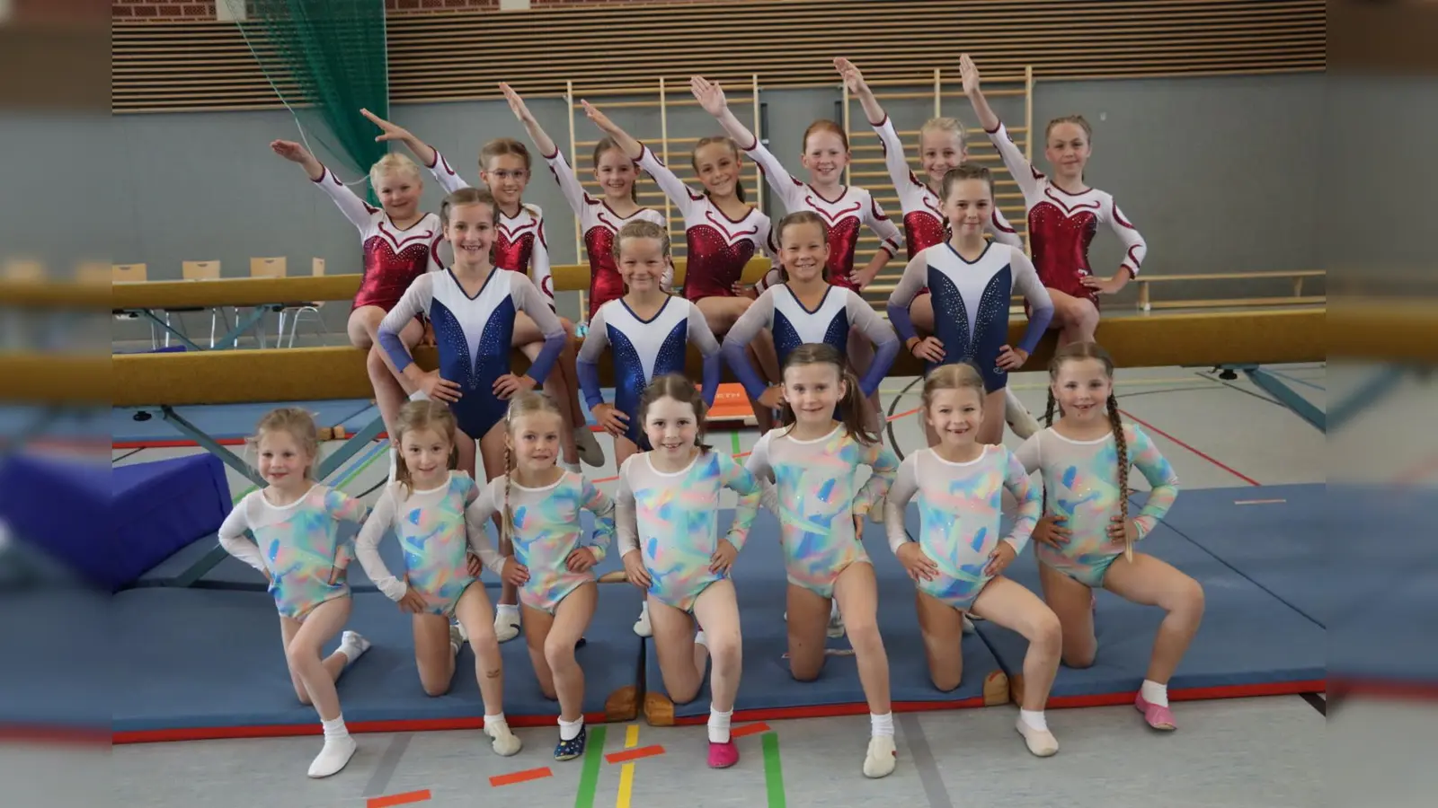 Die Turnerinnen der TG Tirschenreuth erreichten den 1. Platz in der Vereinswertung beim Turn-Cup des Turngau Oberpfalz-Nord. (Bild: Julia Ritter)