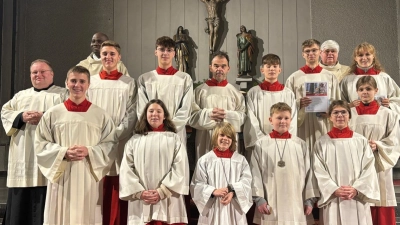 Ministrantenneuaufnahme. (Bild: Gabi Schiller)