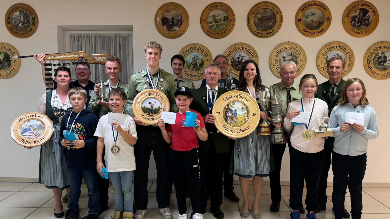 Vereinsmeister, Gewinner des Pokal- und Glückschießens. (Bild: Joachim Ries)