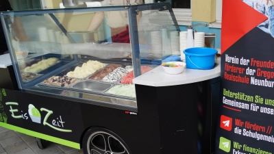 Das Eismobil der Eis Zeit. (Bild: Marion Schärtl)