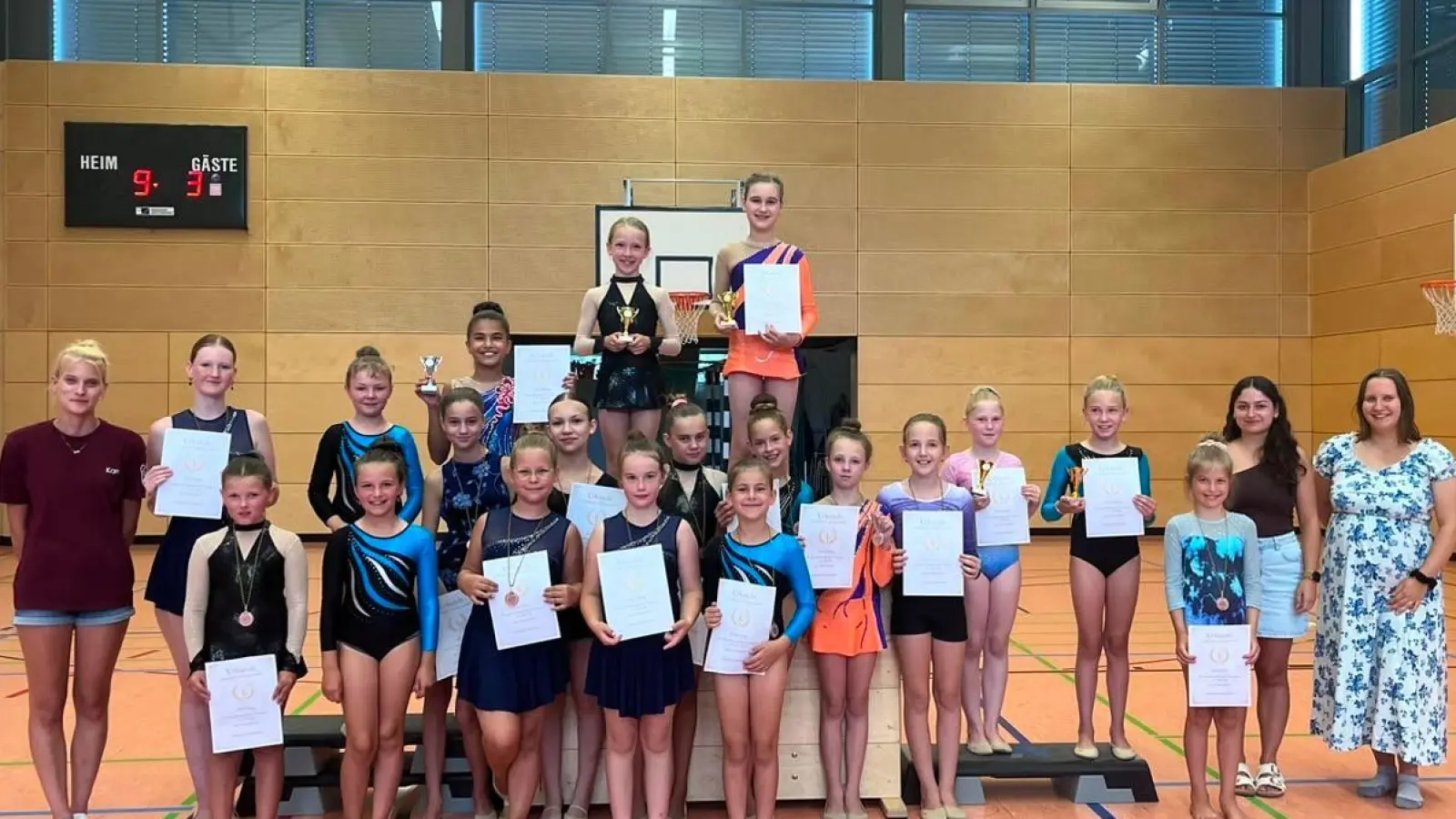 Erfolgreicher Wettkampftag für die Gymnastinnen des SV Kauerhof (Bild: Selina Donhauser)