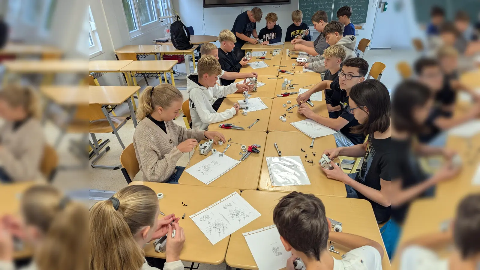 Handwerksparcours an der Lobkowitz Realschule (Bild: Alexander Gröger)