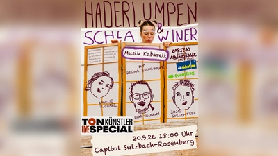 Das Plakat kündigt das Musikkabarett von Regina Brandhuber im Capitol in Sulzbach-Rosenberg an. (Bild: exb)