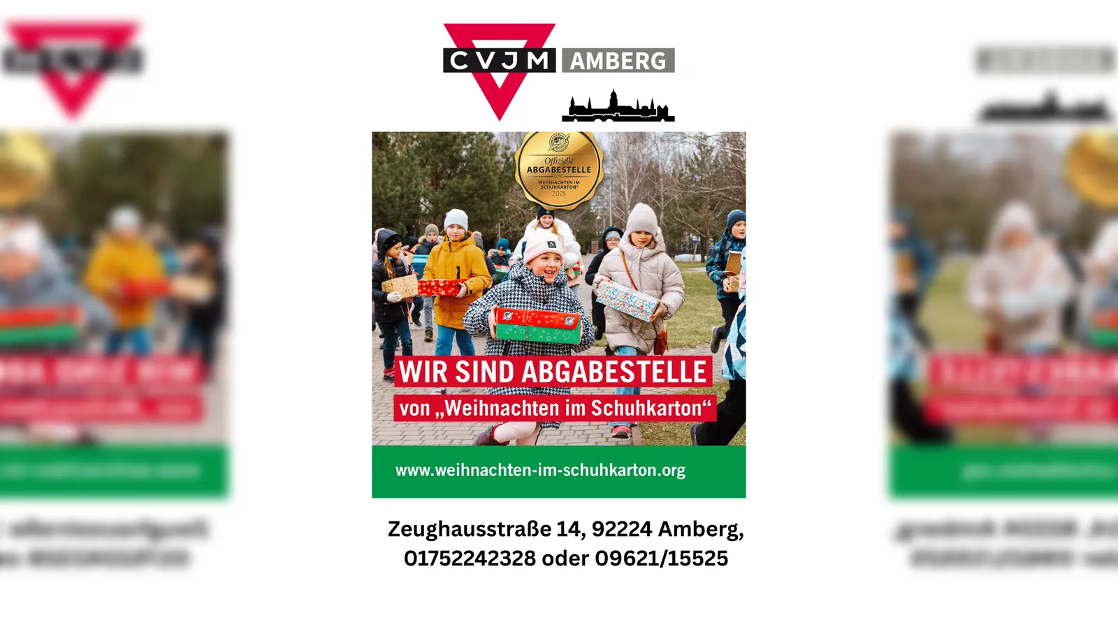 Hinweis zur Annahmestelle in Amberg (Bild: Christian Glaßer )