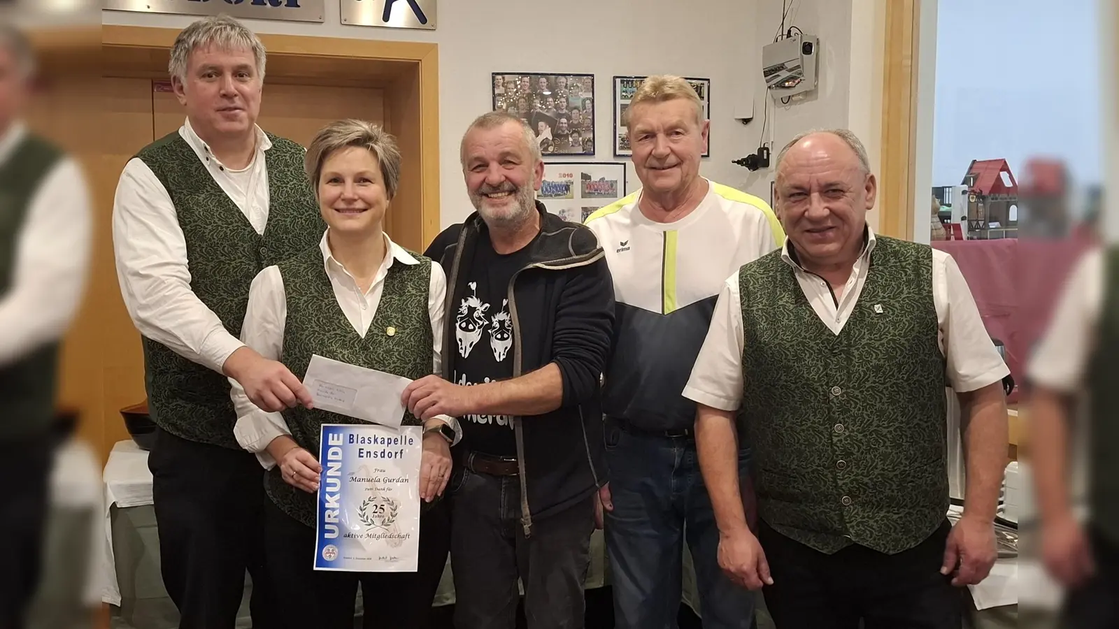 v.l. H. Haller, M. Gurdan, W. Scharl, J. Hantke, M. Krause.<br> (Bild: Herbert Scharl)