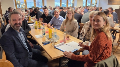 Die Referenten war Elmar Halk (links) sowie Eva Walberer, Lea Hammer, Reiner Pickel und Michael Hauenstein (von rechts). (Bild: Joachim Gebhardt)