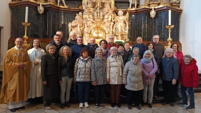 Vor 30 über 50, 60 und 65 Jahren hatten die Jubilare ihre Erstkommunion, unter ihnen Frau Äbtissin Laetitia Fech OCist. (Bild: Thomas Vogl)