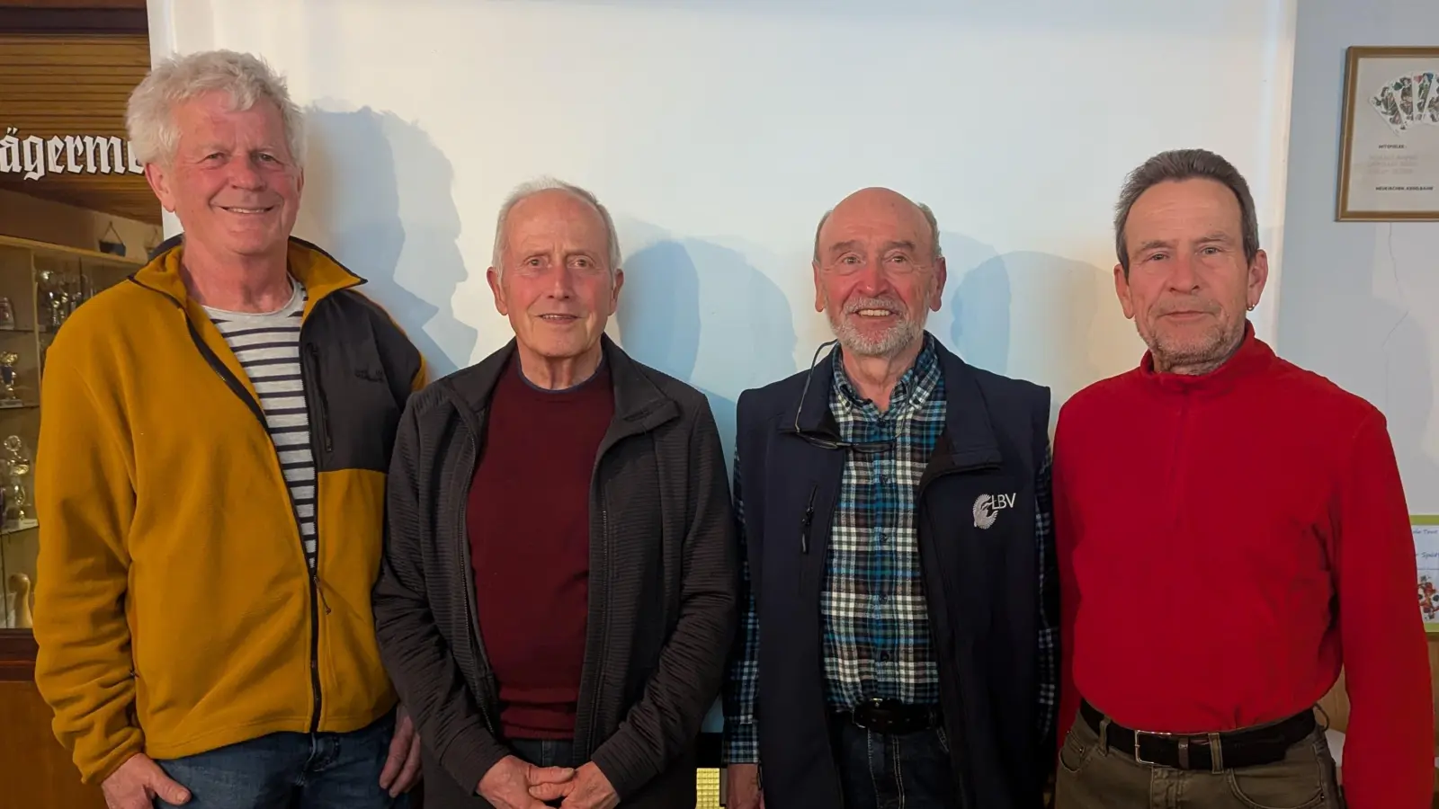 Von links, Ernst Luber, Peter Lulay, Gerd Horn, Uwe Heckel. (Bild: Michael Gritsch)