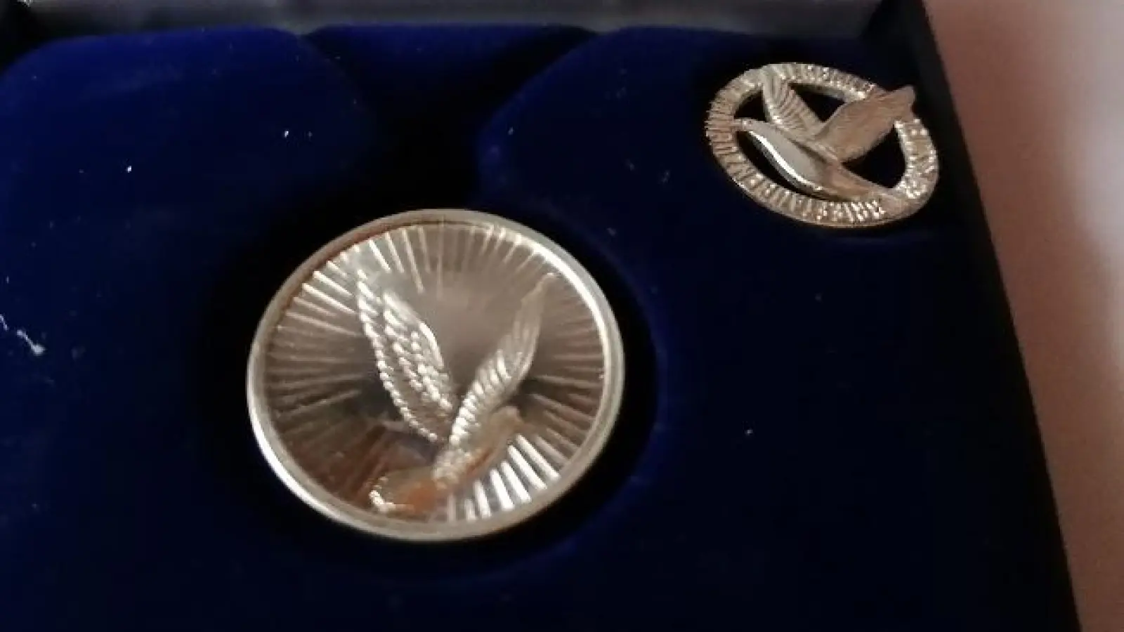 Georg und Georg Eichenseer gewinnen die Verbandsmedaille in Silber (Bild: Walter Schlenk)