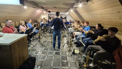 Musikalisch in den Herbst. Probenauftakt bei der Musikkapelle Dießfurt.  (Bild: Werner Schreml)