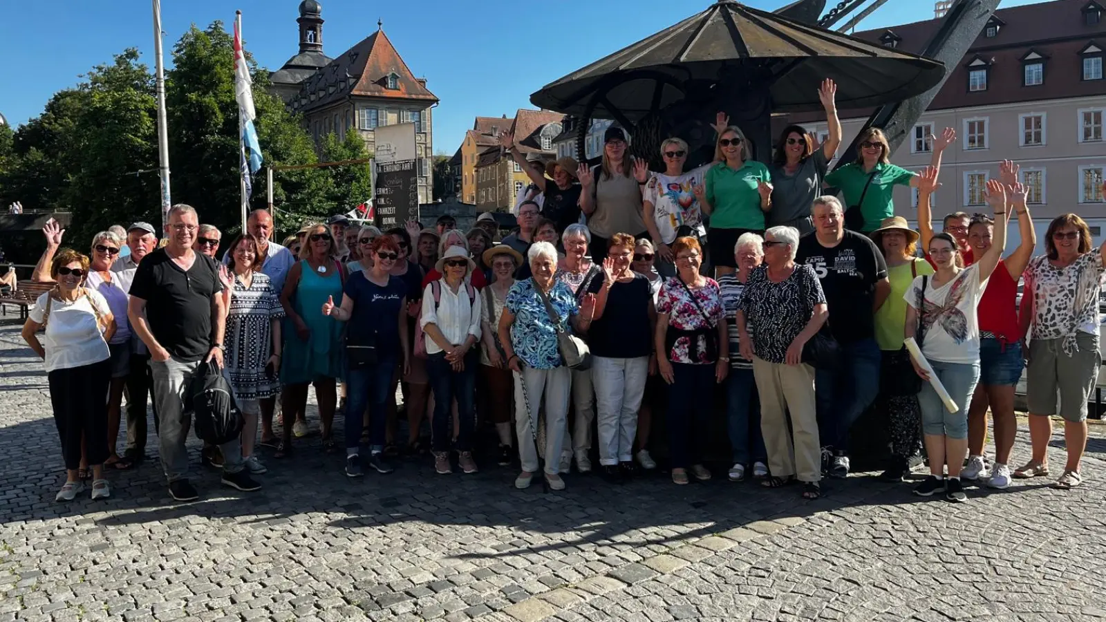 Gruppenbild Am Kranen in Bamberg (Bild: Dieter Lehmeyer)