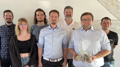 Alexander Hofrichter, Schriftführerin Julia Forster, Beisitzer Maximilian Prebeck, Ortsvorsitzender Kilian Mauderer, CSU-Ortsvorsitzender Wolfgang Prebeck, Ehrengast Christoph Götz und Beisitzer Marcel Pongratz <br> (Bild: Roland Forster)