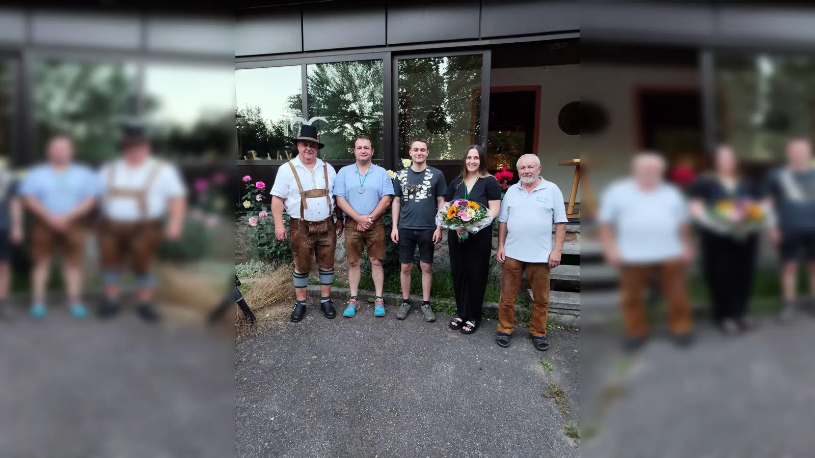 von links: Josef Huber, Matthias Zitzmann, Manuel Prey, Lena Weinzierl, Hans Eckl (Bild: Lena Weinzierl Weinzierl)