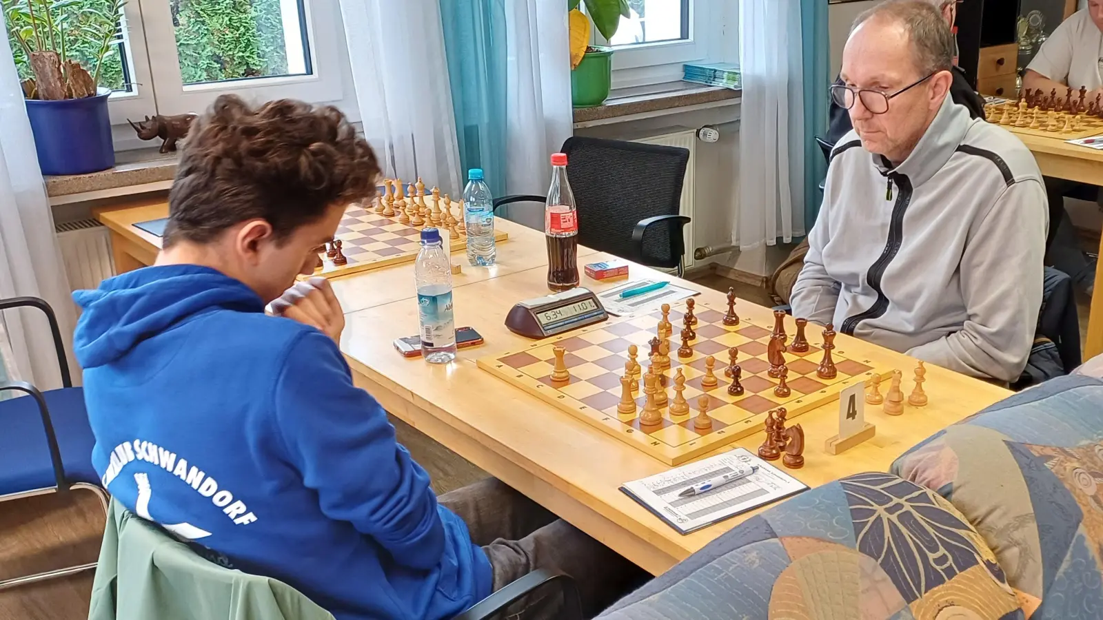 Gerhard Franz machte mit Schwarz gegen Paul Schickram den Deckel drauf. (Bild: Jürgen Zeitler)