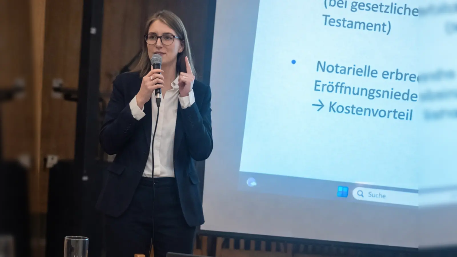 Die Referentin Stefanie Tafelmeier. (Bild: Rebecca König)