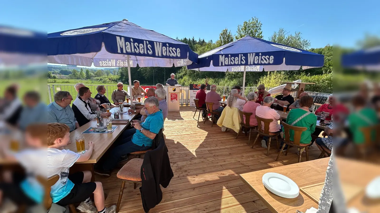 Tag der Arbeit in Windischeschenbach - am Pult M. Haberzeth (Bild: Manfred Haberzeth)