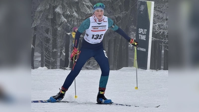 Merle Uschold holt im Biathlon die Bronzemedaille beim DSV E.Infra Schülercup in Altenberg<br> (Bild: Wolfgang Uschold)