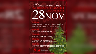 Einladung zum „Kümmersbrucker Weihnachtsmarkt” (Bild: Thomas Beer)