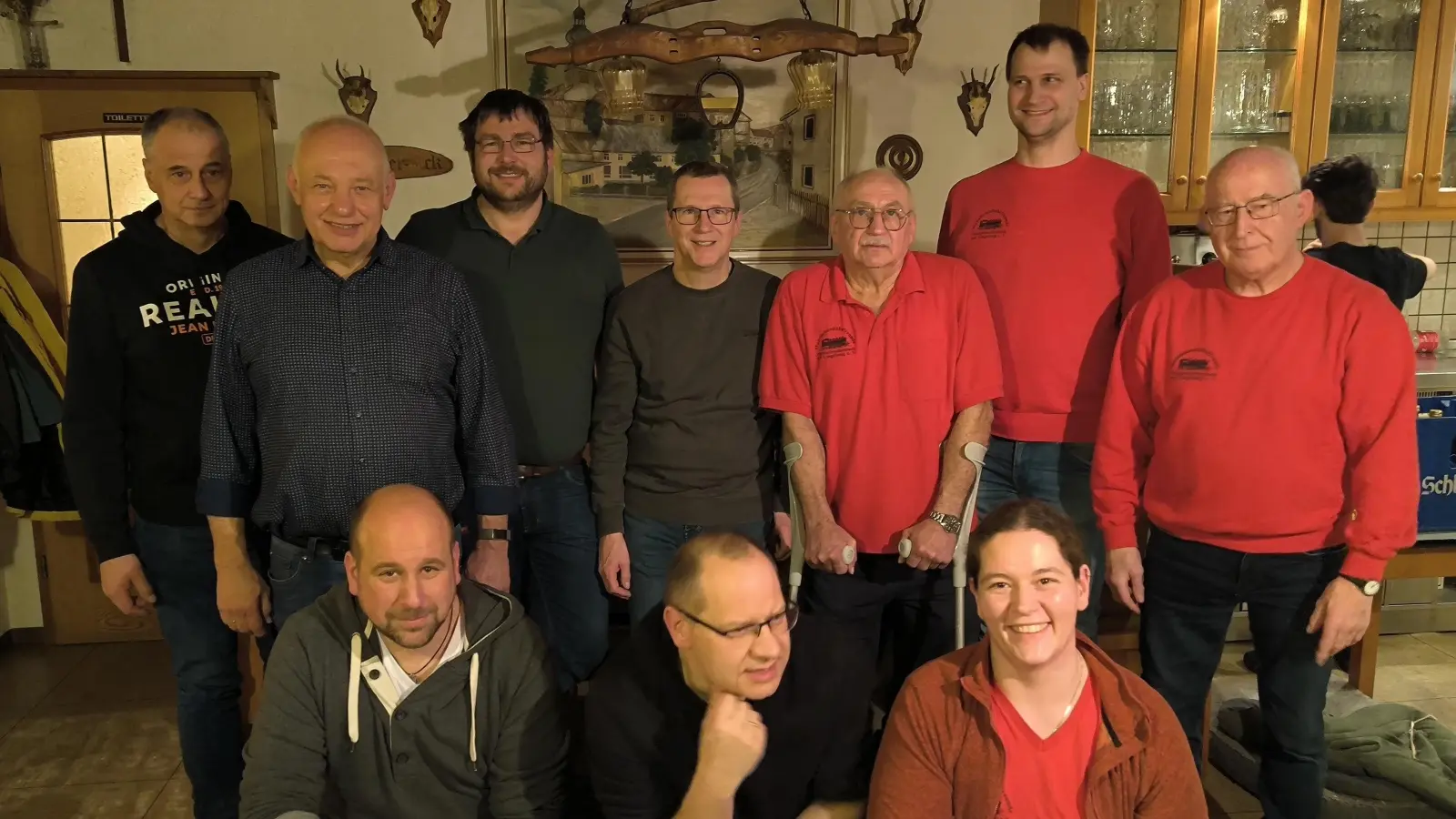 Die neue Vorstandschaft der Modelleisenbahnfreunde Windischeschenbach (Bild: Herbert Ehbauer)