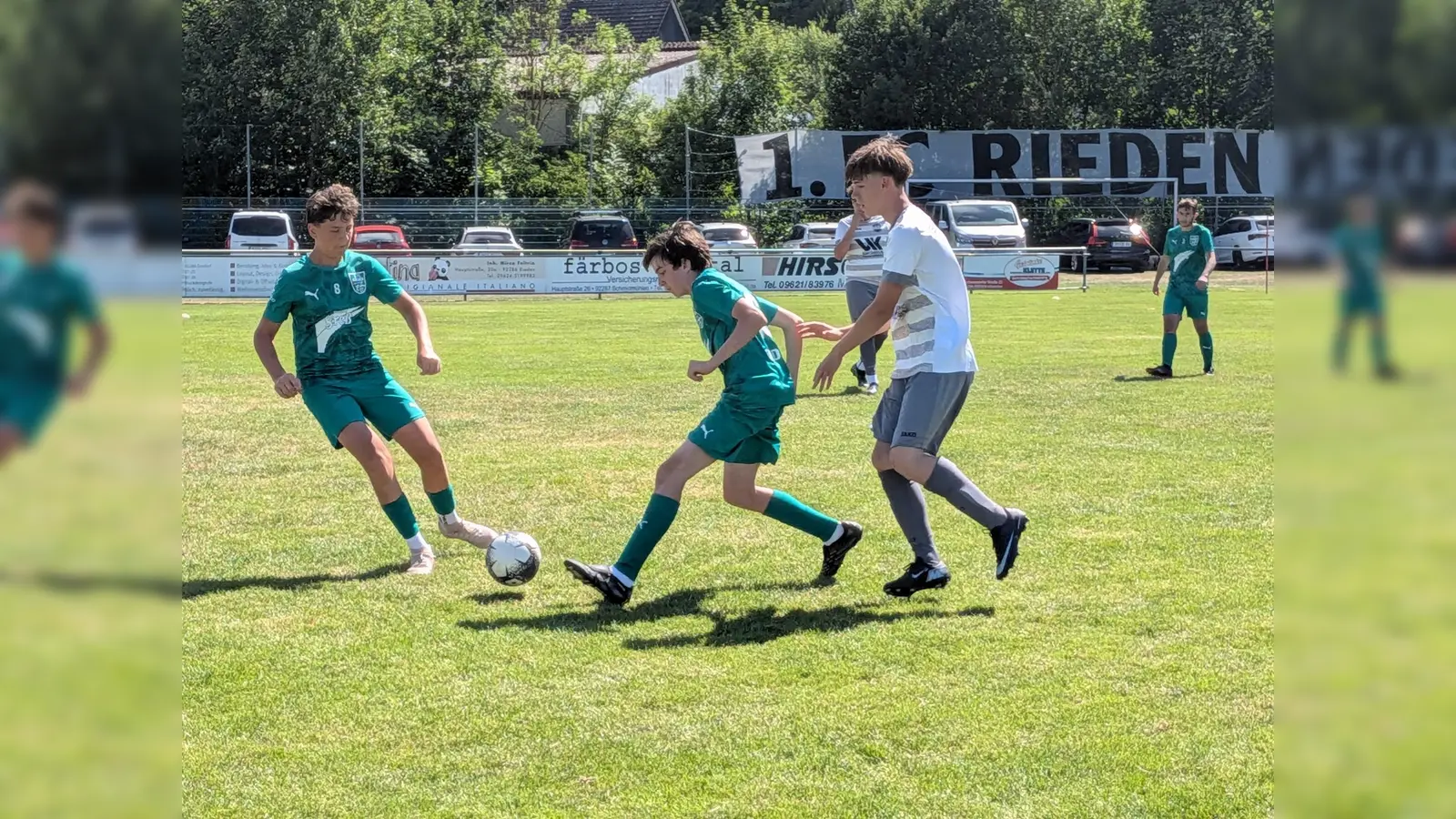Spielszene C-Jugend 1.FC Rieden - TSV 1880 Schwandorf 3-1 (Bild: gau)