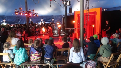 Die Schülerinnen und Schüler der Grund- und Mittelschule Vilseck stellten eine Woche lang als Stars in der Manege ihr Können unter Beweis. (Bild: Rosi Hasenstab)