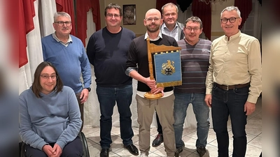 Das neue Vorstandsteam der KSRK Dieterskirchen, von rechts: Richard Brunner, Ernst Schöberl, Karl Graf, Manfred Duschner, Michael Forster, Georg Bergschneider, Michael Bergschneider. (Bild: Richard Brunner)