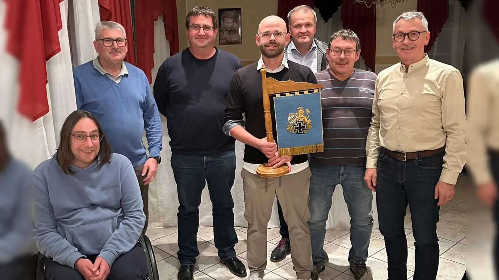 Das neue Vorstandsteam der KSRK Dieterskirchen, von rechts: Richard Brunner, Ernst Schöberl, Karl Graf, Manfred Duschner, Michael Forster, Georg Bergschneider, Michael Bergschneider. (Bild: Richard Brunner)