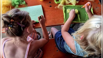 Viel Krativität zeigten die Kids beim Filzen (Bild: Irina Teichert)