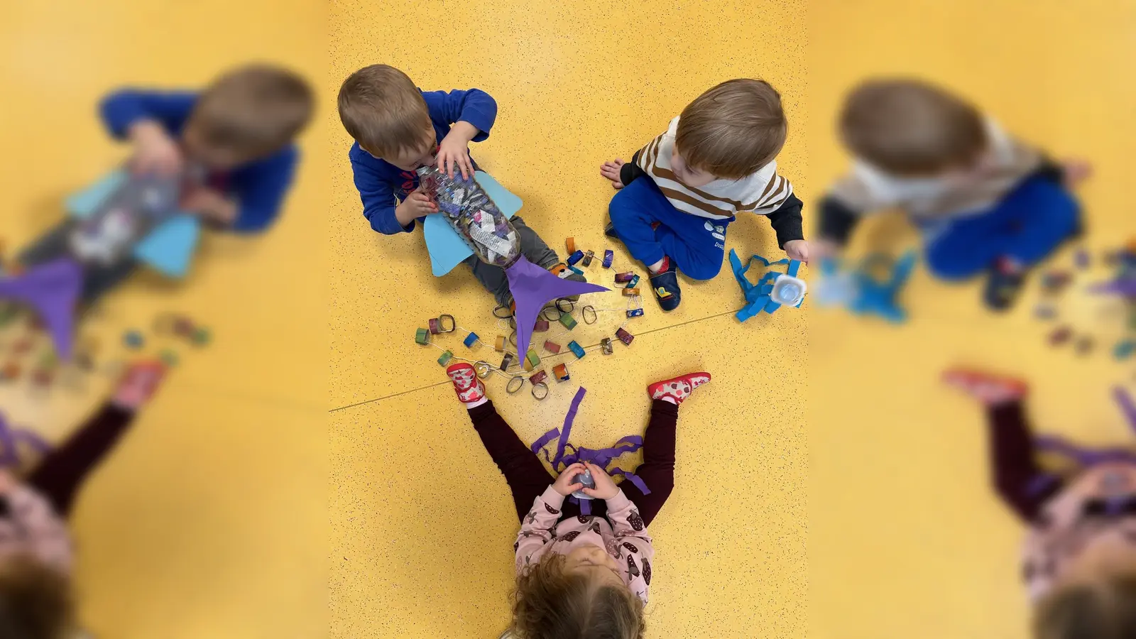 Die Kinder haben Spaß beim Basteln. (Bild: Katharina Fellner)