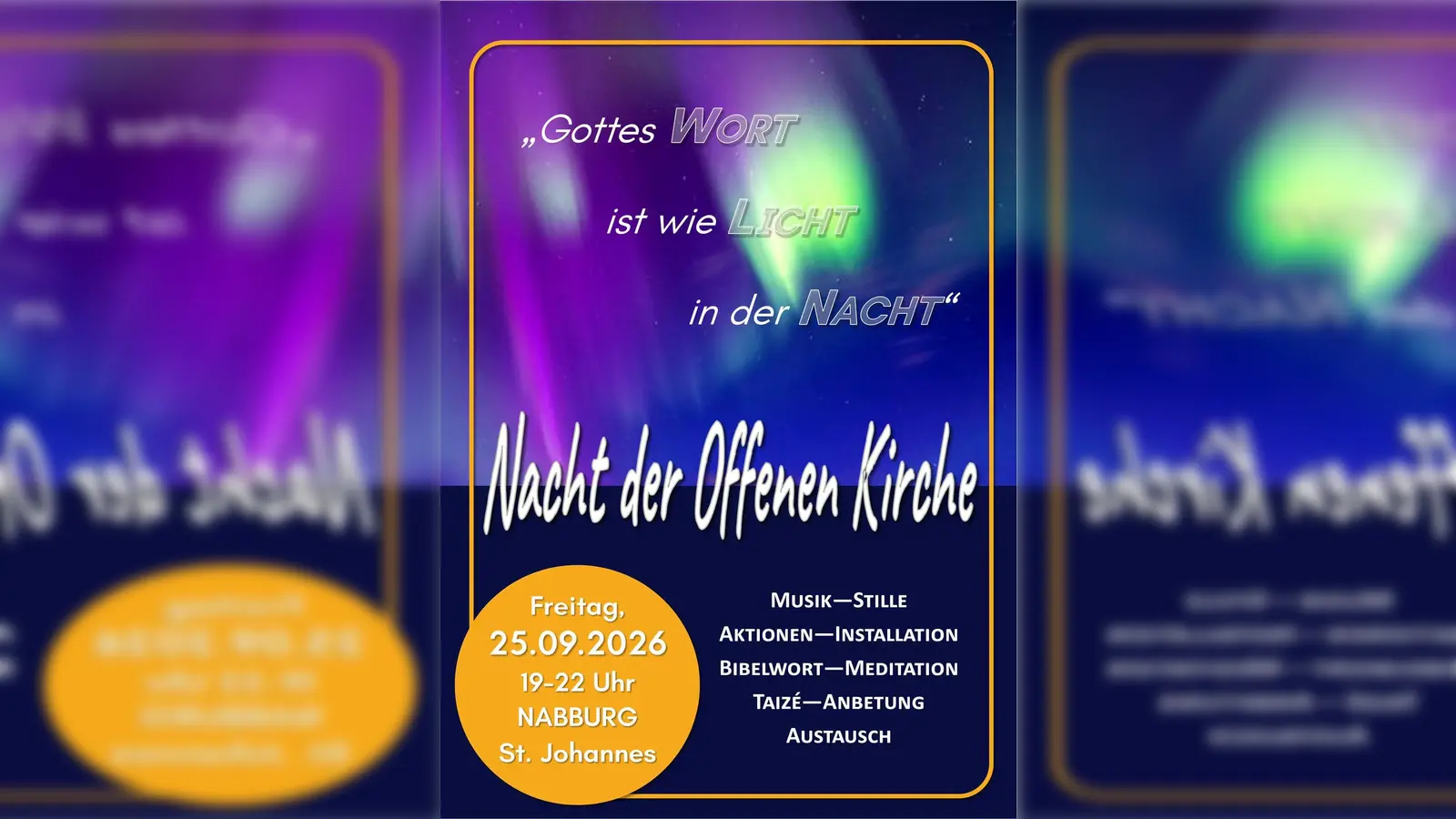 Plakat (Bild: Pfarrei Nabburg)