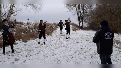 Neujahrsanschießen am Tanzflecker Schützenmarterl. (Bild: Karin Ertl)