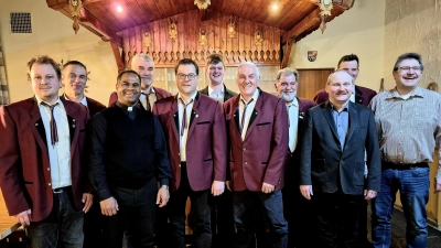 Die neugewählte Vorstandschaft des MGV 'Sangeslust' Georgenberg. (Bild: Ludwig Wüst)