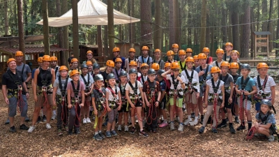 Die Klettergruppe. (Bild: Andrea Raimung)