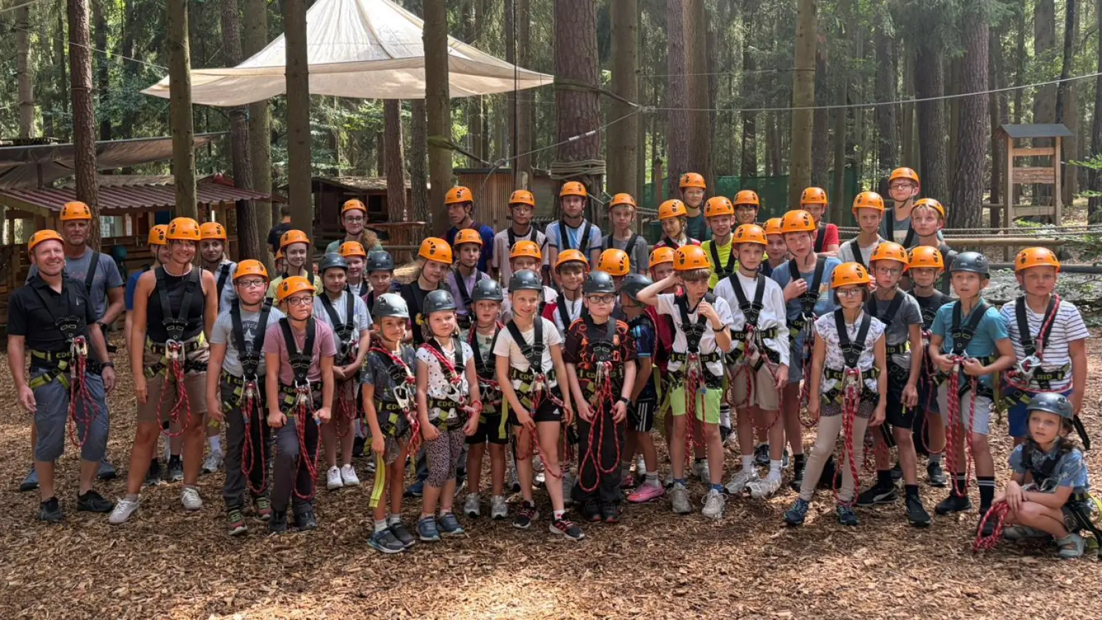 Die Klettergruppe. (Bild: Andrea Raimung)