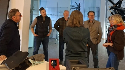 Listen- und Bürgermeister Kandidat der GRÜNEN Liste Kümmersbruck im Gespräch mit Markus Birner. (Bild: Sandra Häberl)