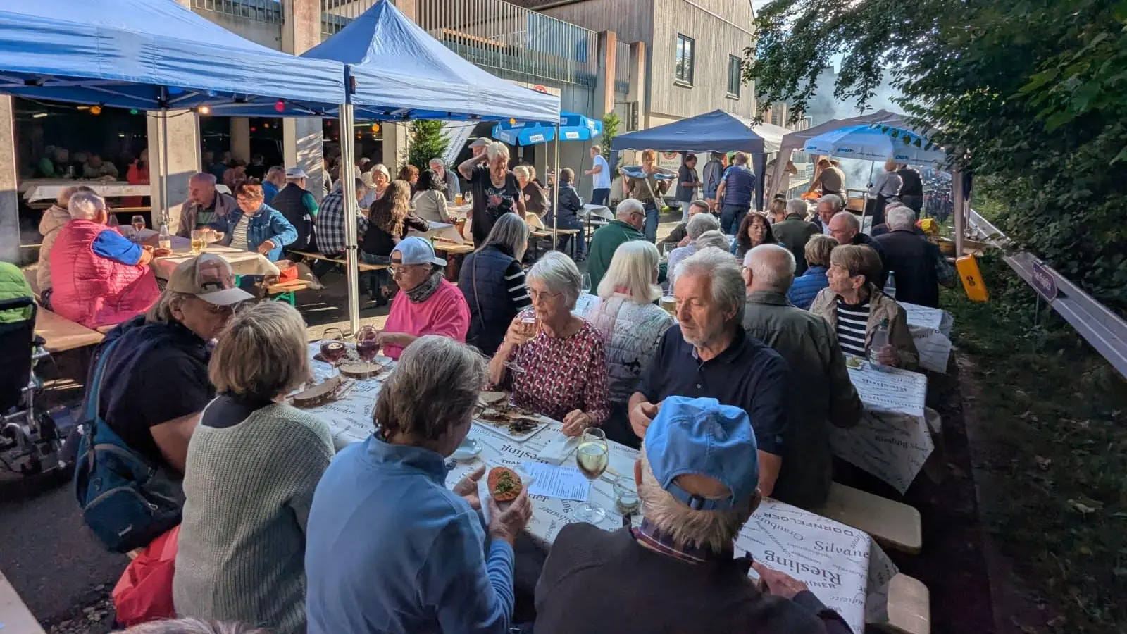 Viele Besucher beim Weinfest der CSU/FU/JU Neustadt/WN (Bild: Walter Rustler)